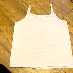 Girls white tank size large